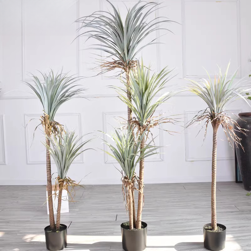 Dracaena Marginata - ドラゴンブラッドユッカ人工植物木の床の装飾家の装飾花盆栽窓家の装飾偽の植物