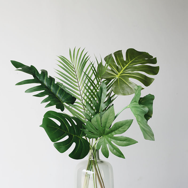 Monstera Adansonii - 人工の北欧のカメの葉,59cm,家の装飾,結婚式の装飾,植物,熱帯雨林,八角形