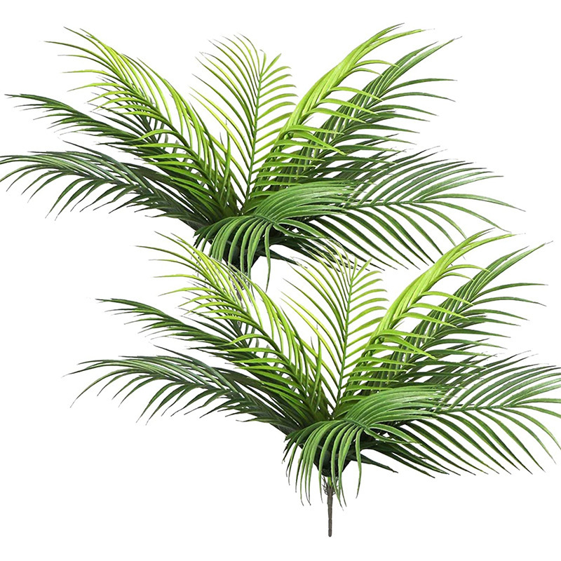 Monstera Adansonii - 20.47インチ 9葉 人工熱帯植物 フェイクヤシの植物の枝 緑の葉 家庭菜園
