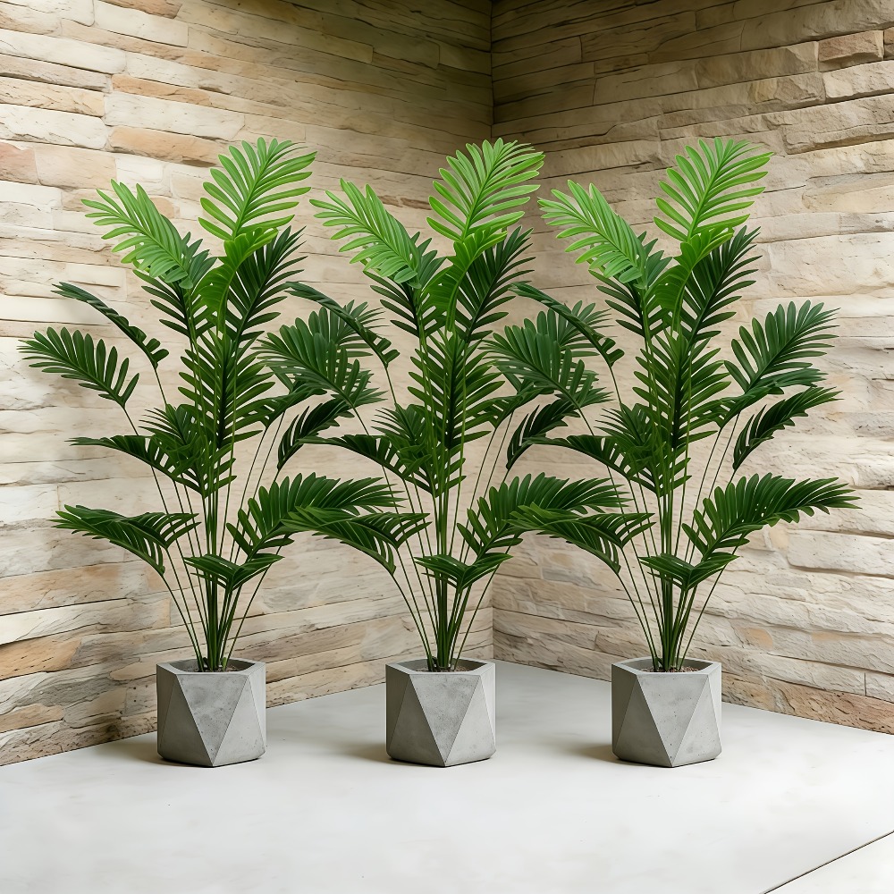 Dracaena Marginata - 1PC 65-128CM 大型人工ヤシの木 トロピカルグリーンリーフ フェイクプラント プラスチック製モンステラ