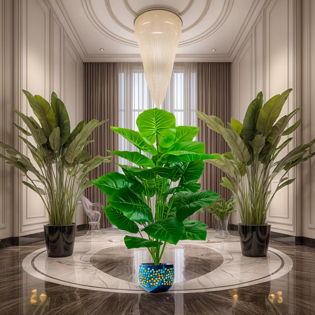 1個入り 60-105cm リアルな人工ヤシの木 鮮やかな緑 - Monstera Adansonii のレビューと価格