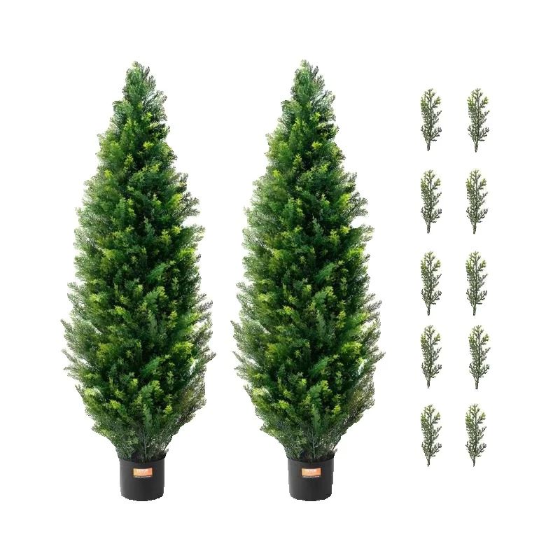 SucceBuy 人工杉トピアリー木常緑偽松ヒノキの木植物人 - Dracaena Marginata のレビューと価格