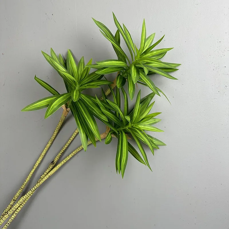 人工緑の植物熱帯ユリ竹花結婚式の装飾シミュレーションブラジル - Dracaena Marginata のレビューと価格