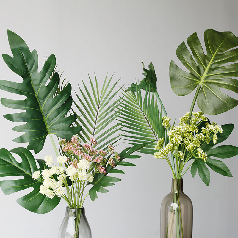 人工の北欧のカメの葉,59cm,家の装飾,結婚式の装飾,植物 - Monstera Adansonii のレビューと価格