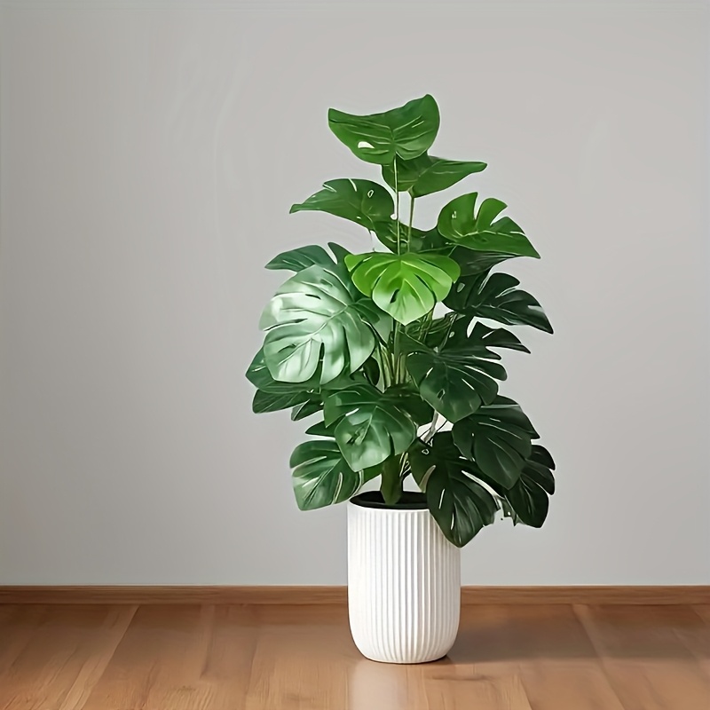 人工モンステラヤシの木リアルなプラスチック製グリーン植物、フ - Monstera Adansonii のレビューと価格