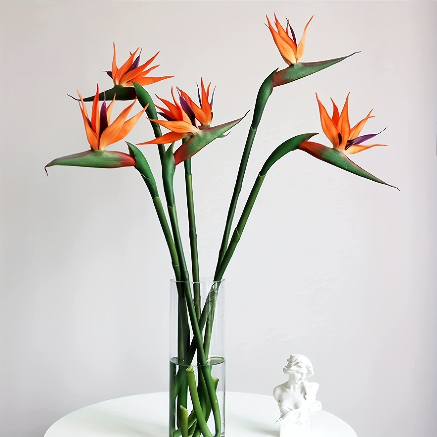人工芝の花の人工鳥、輪ゴム、長い茎、DIY、家庭のパーティー - Bird Paradise Strelitzia のレビューと価格