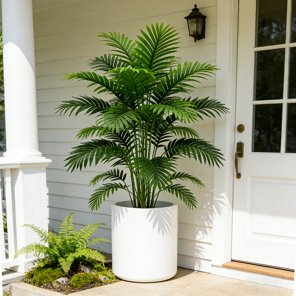 高さ60〜80cmの人工ヤシの木、偽モンステラ植物の枝、プラ - Monstera Adansonii のレビューと価格