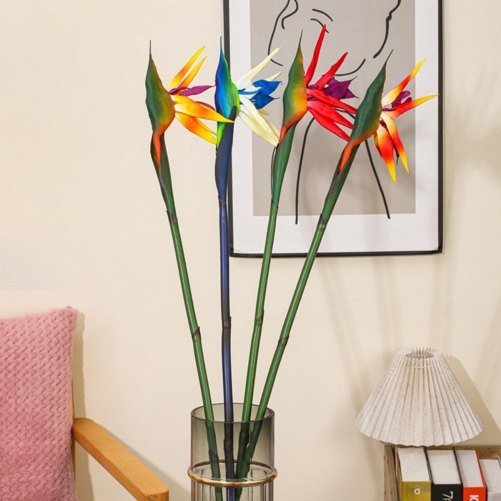 新しいロングステムの人工ストレリチア（極楽鳥花）装飾品、本物 - Bird Paradise Strelitzia のレビューと価格