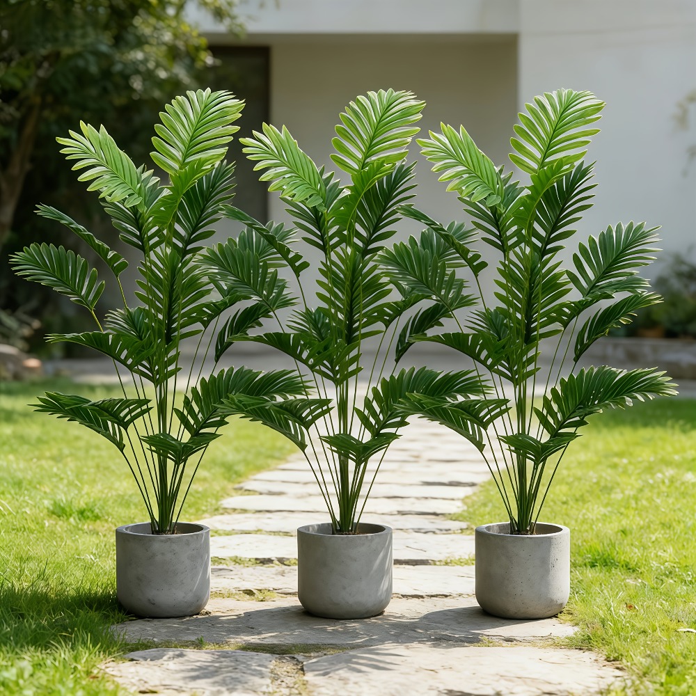 1PC 65-128CM 大型人工ヤシの木 トロピカルグリー - Dracaena Marginata のレビューと価格