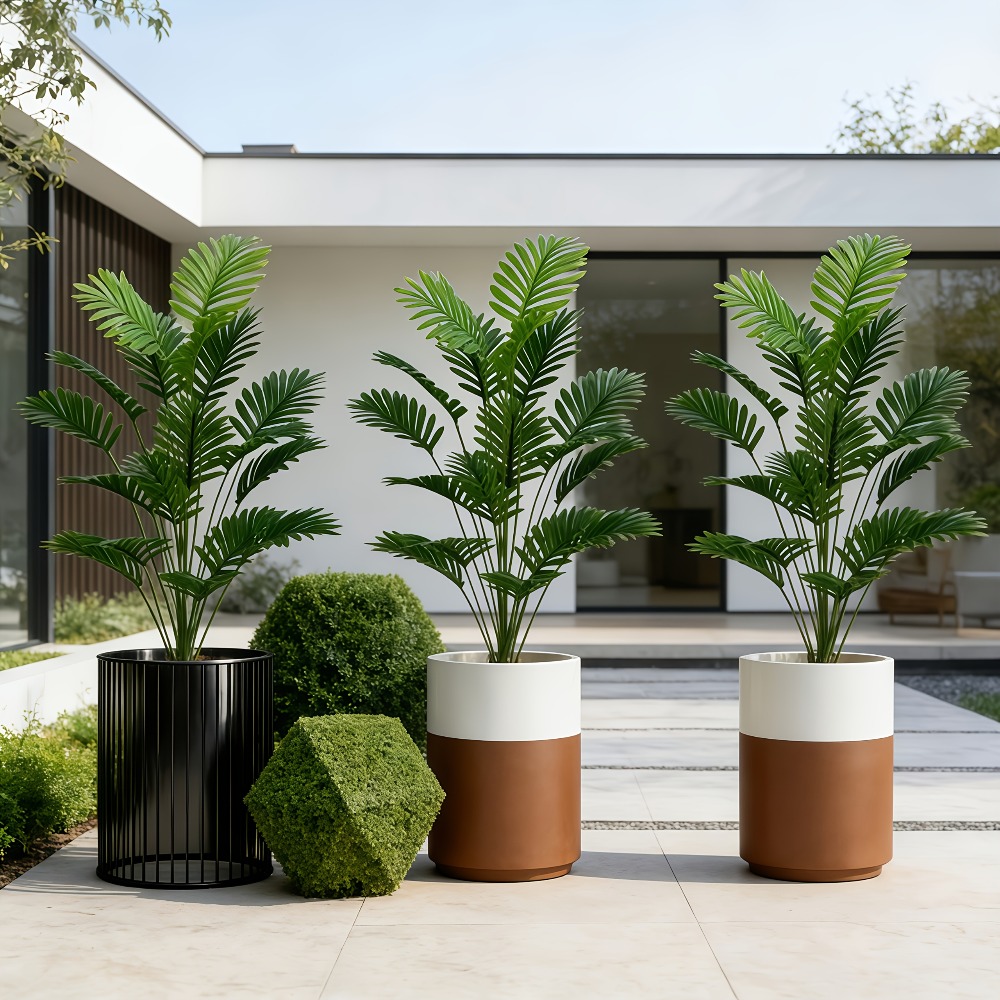 1PC 65-128CM 大型人工ヤシの木 トロピカルグリー - Dracaena Marginata のレビューと価格
